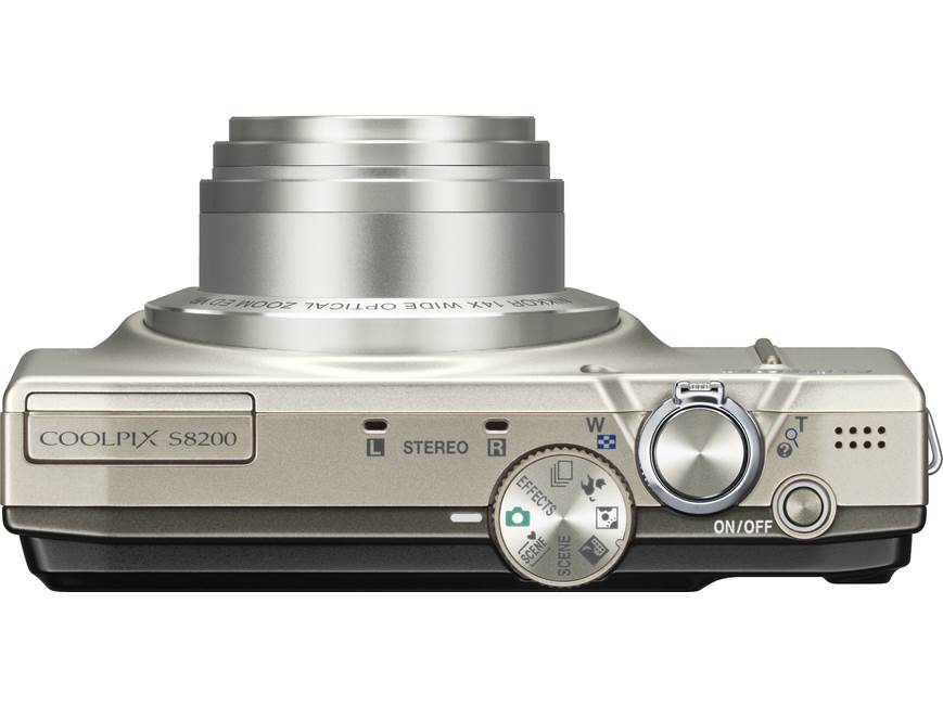 Nikon Coolpix S8200 (Black) 16-megapixel digital camera with 14X