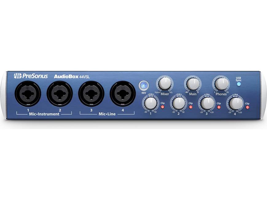 PreSonus AudioBox™ 44VSL USB 2.0 computer recording interface at