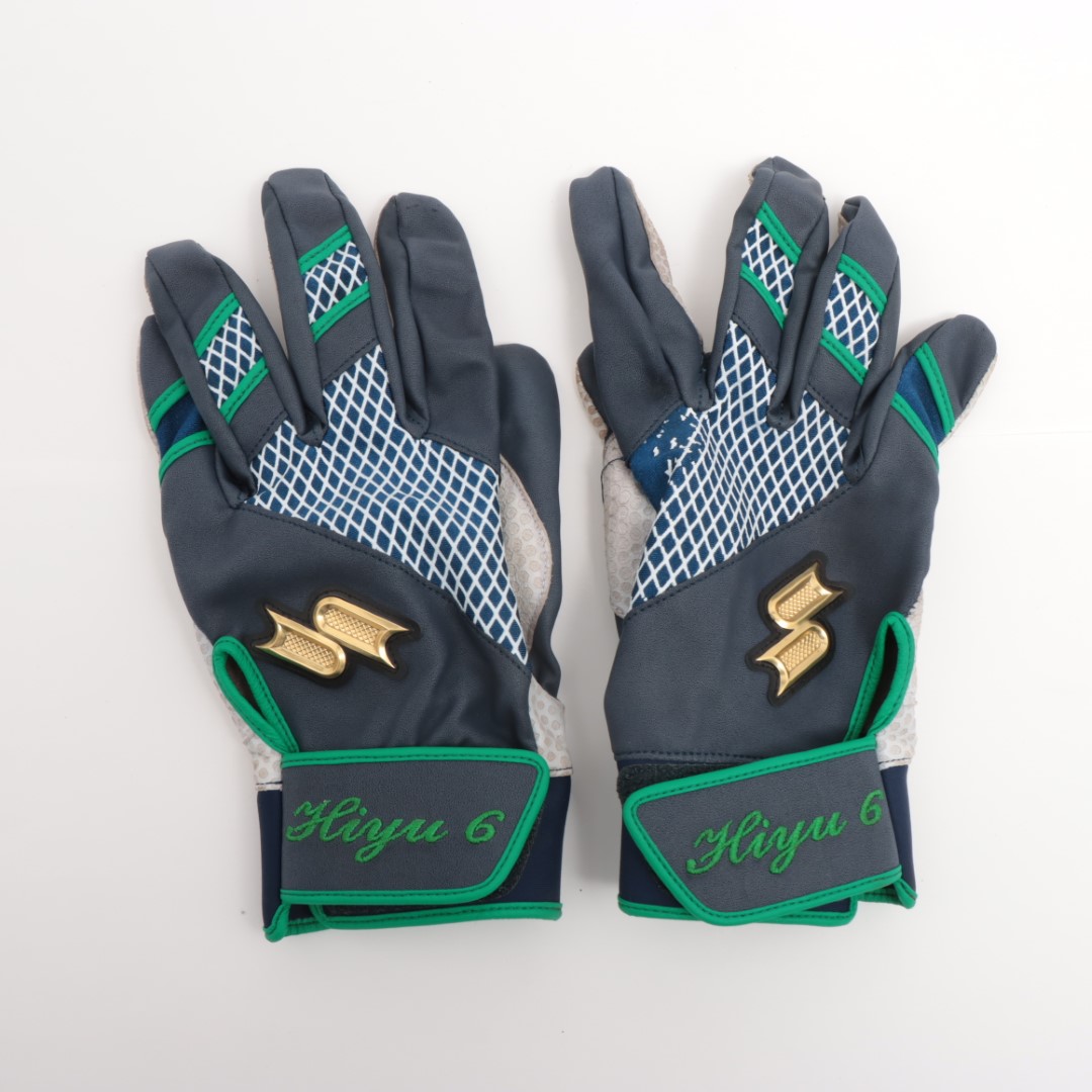 東京ヤクルトスワローズ 内山 選手 実使用 バッティンググローブ 支給