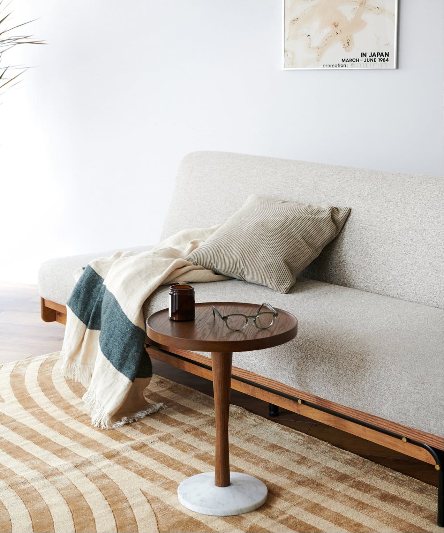 WINDAN SIDE TABLE(LB)ウィンダンサイドテーブル ライトブラウン＿