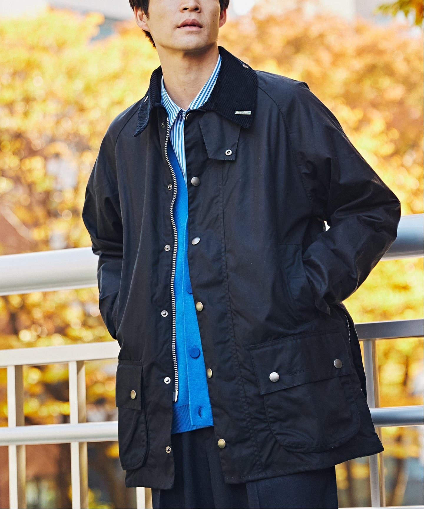 バブアーBarbour ビデイル40 ネイビー