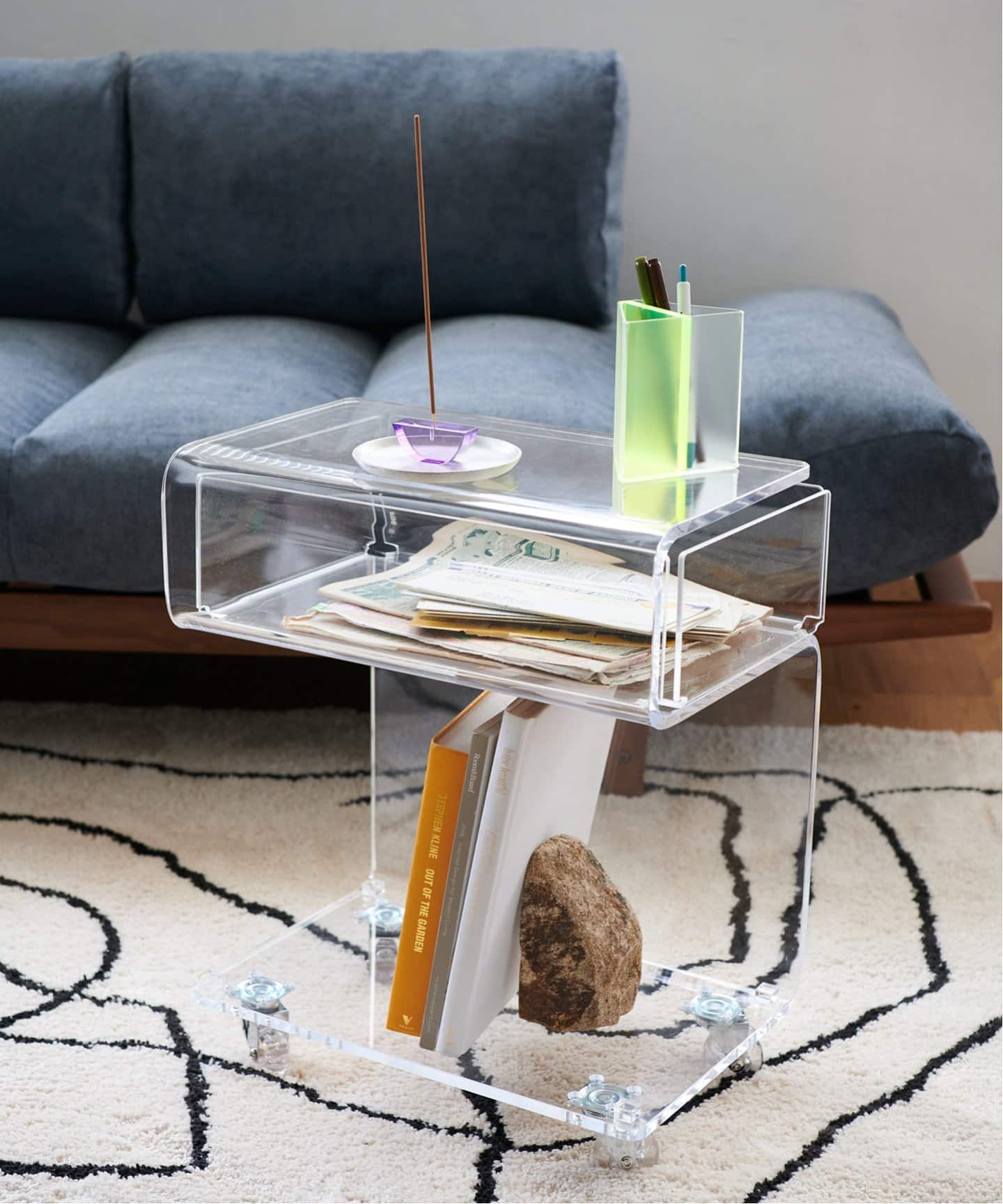 美品！HAY スリットテーブルヘキサゴン 廃盤ミラーテーブルモデル 美品