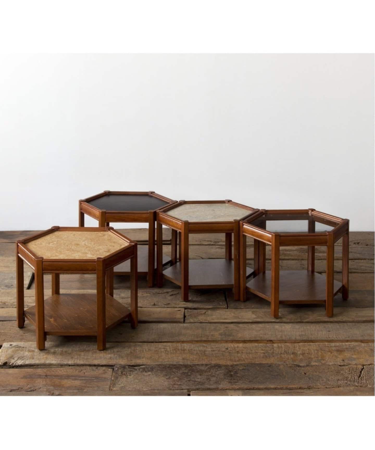 BROOKS HEXAGON TABLE ガラス ブルックスヘキサゴンテーブル（テーブル