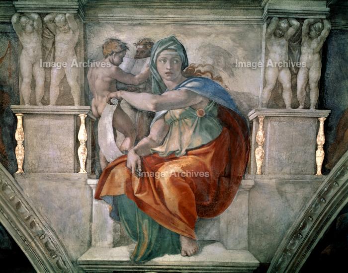 作品詳細 | デルファイの巫女 システィーナ礼拝堂天井画 | イメージ