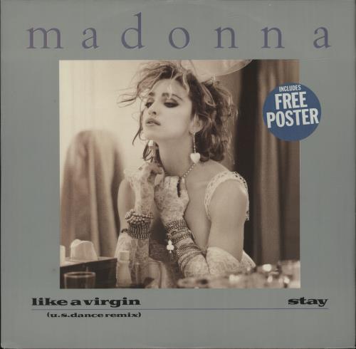 Madonna Like A Virgin + Poster UK 12