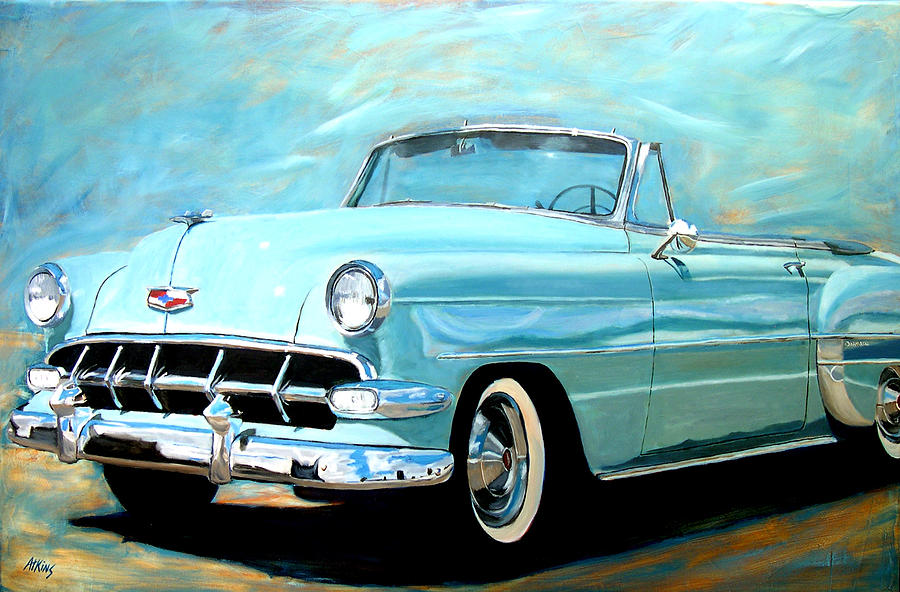 54 Convertible #1 Painting by Jack Atkins - Fine Art America