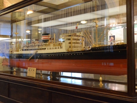 氷川丸」模型が80年ぶり里帰り―日本郵船歴史博物館で一般公開