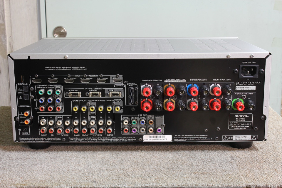 ONKYO TX-SA607 AVアンプ HDMI ブラック ONKYO TX-SA607 価格比較