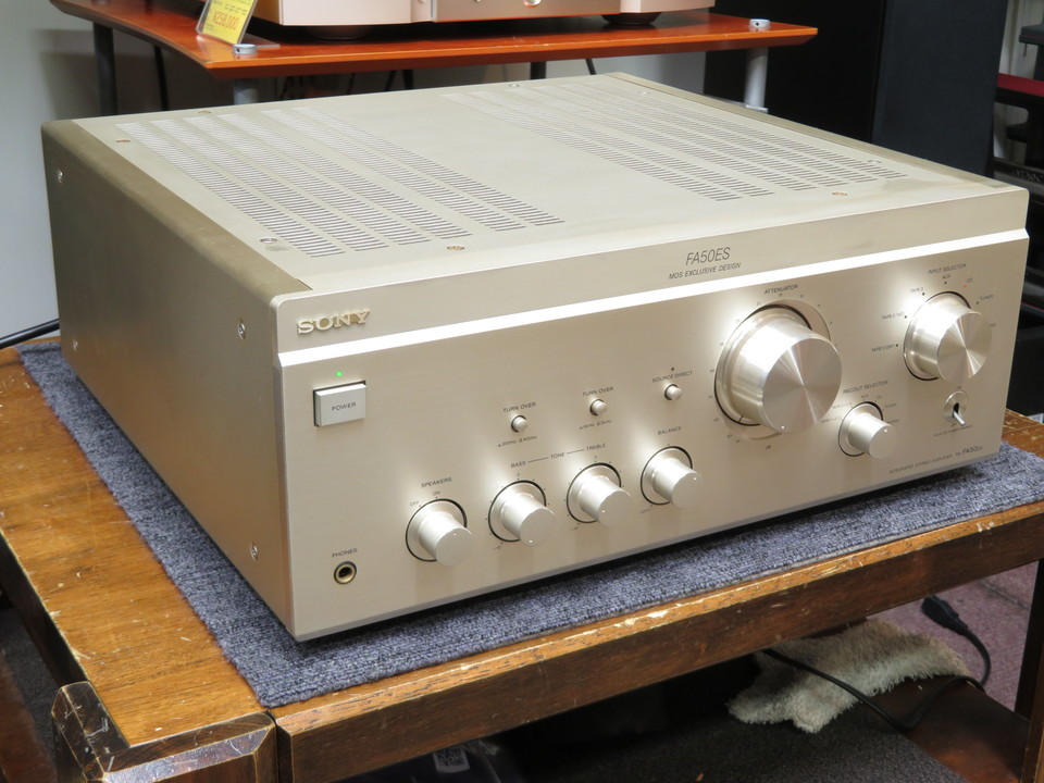 USED】値下げ SONY FA50ES MOS アンプ 取説付 箱付き USED】値下げ