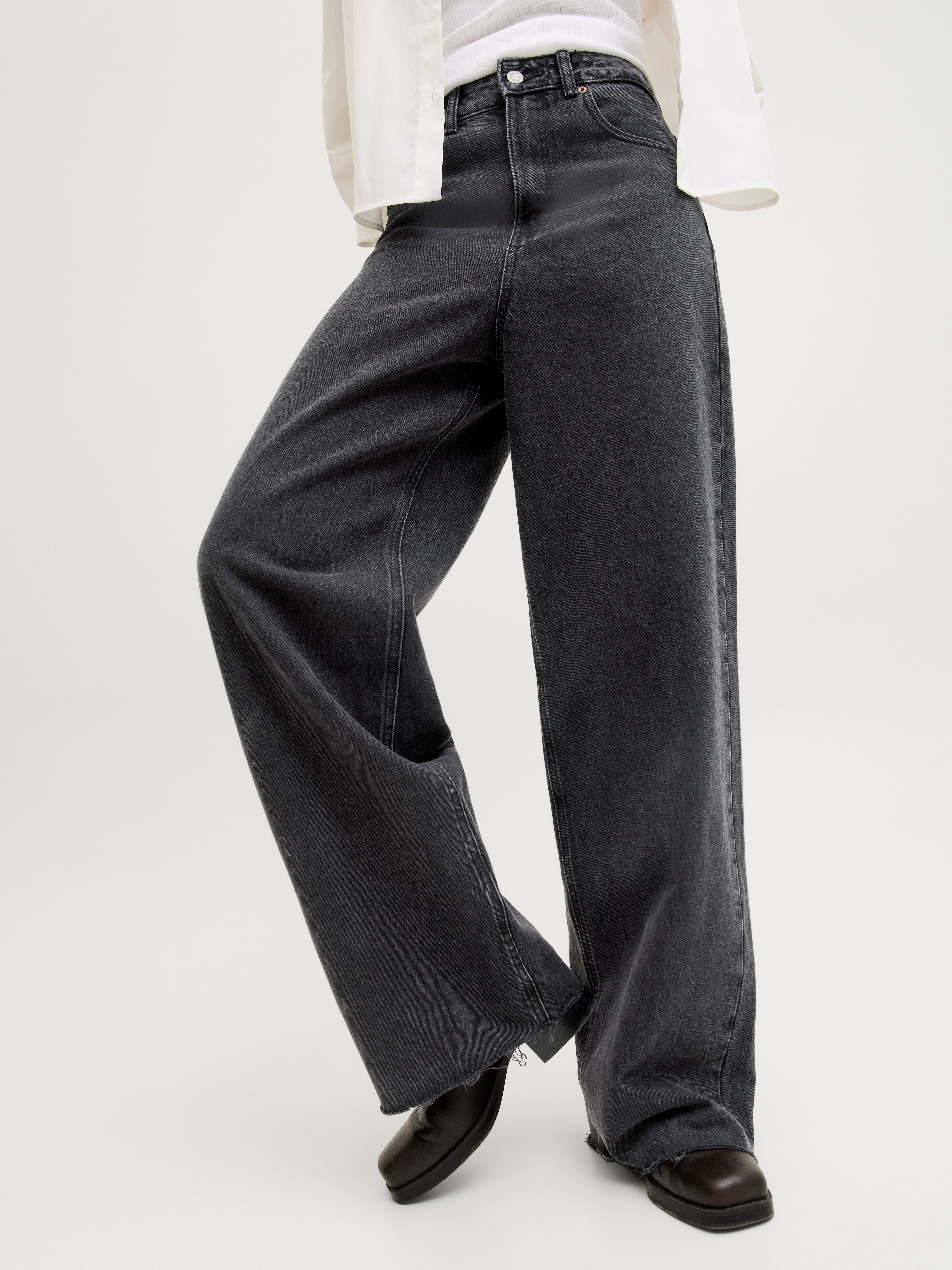 JXTOKYO WIDE RH HW JEANS R6054 DNM NOOS | Black | JJXX®