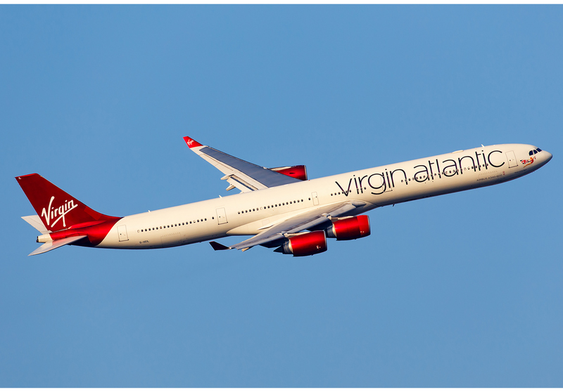 ヴァージン・アトランティック航空 A340-642 Planetags コンビ色