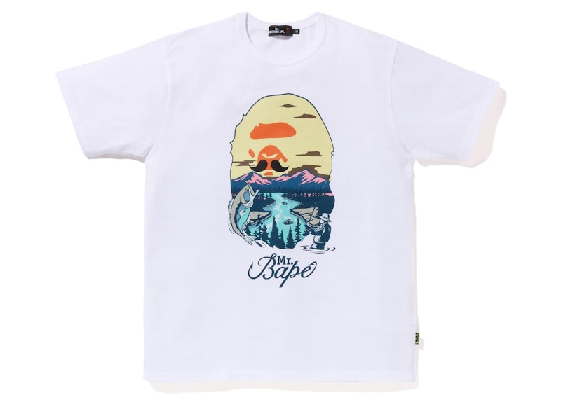 BAPE X MR. 】COLLEGE RELAXED FIT TEE | bape.com Mr. Bathing Ape T
