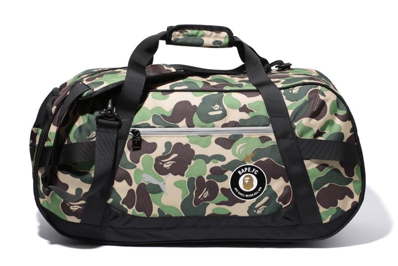 BAPE X Puma ABC Camo Duffle Bag Green - FW15 - US