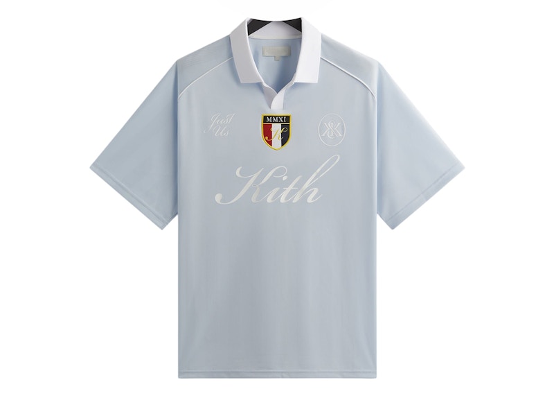 Kith Shadow Stripe Marcel Soccer Top Light Indigo Men's - FW24 - US