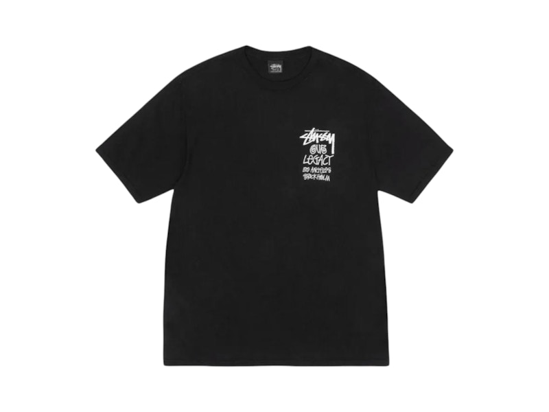 Stussy x Our Legacy Surfman Pigment Dyed Tee Black Men's - FW24 - US