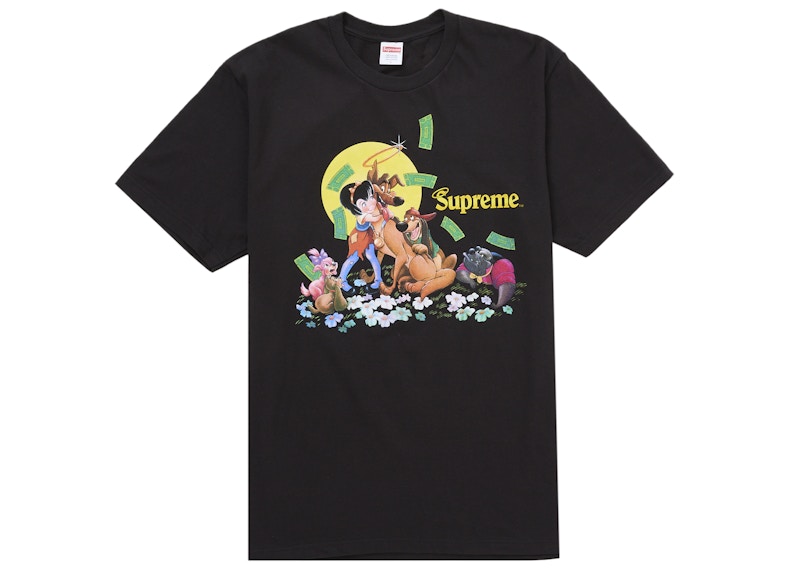 Supreme All Dogs Go To Heaven Tee Black Men's - FW25 - US