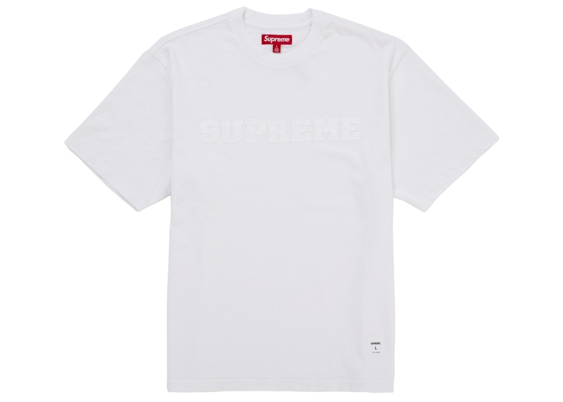 Supreme Collegiate Appliqué S/S Top White Men's - FW25 - US