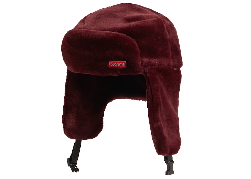 Supreme Faux Fur Ushanka Hat Burgundy - FW19 - US