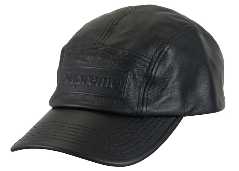 Supreme GORE-TEX Leather Camp Cap Black - SS22 - US