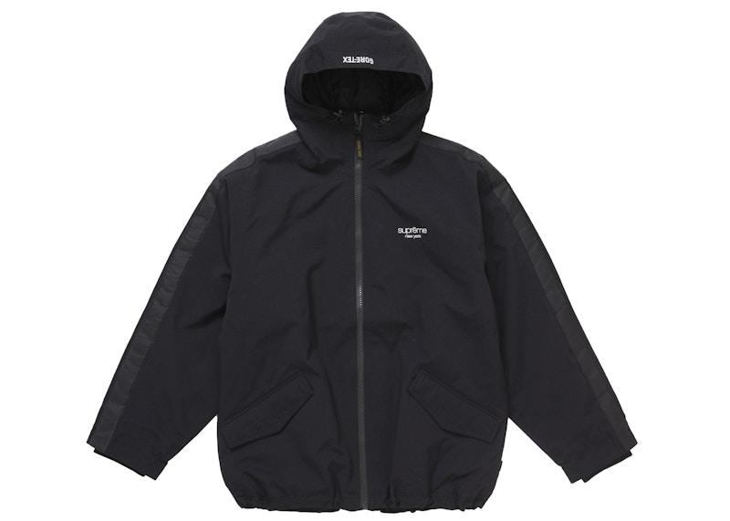 Supreme GORE-TEX Stripe Hooded Jacket Black メンズ - SS25 - JP