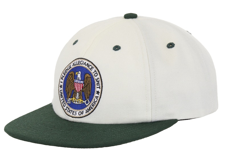 Supreme Pledge Allegiance 6-Panel Cap (FW25) White - FW25 - JP
