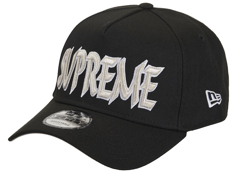 Supreme Sharp Spellout Adjustable New Era Cap Black - FW25 - US