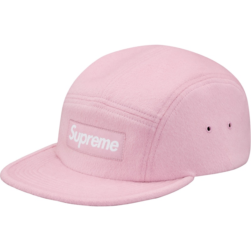 Supreme Wool Camp Cap Pink - FW17 - US
