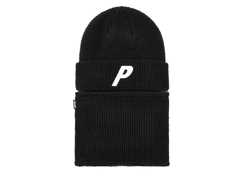Palace Zip Off Facewarmer P Beanie Black - FW23 - JP