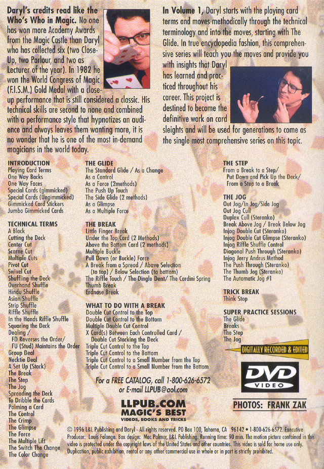 Daryl's Encyclopedia of Card Sleights - Volume 1