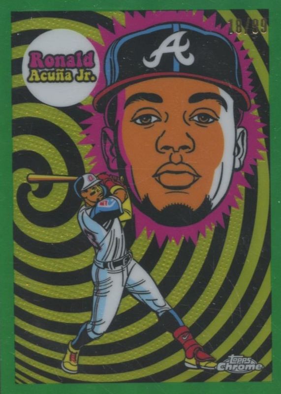 Ronald Acuna Jr. 2023 Topps Chrome #UV-4 Ultraviolet All-Stars
