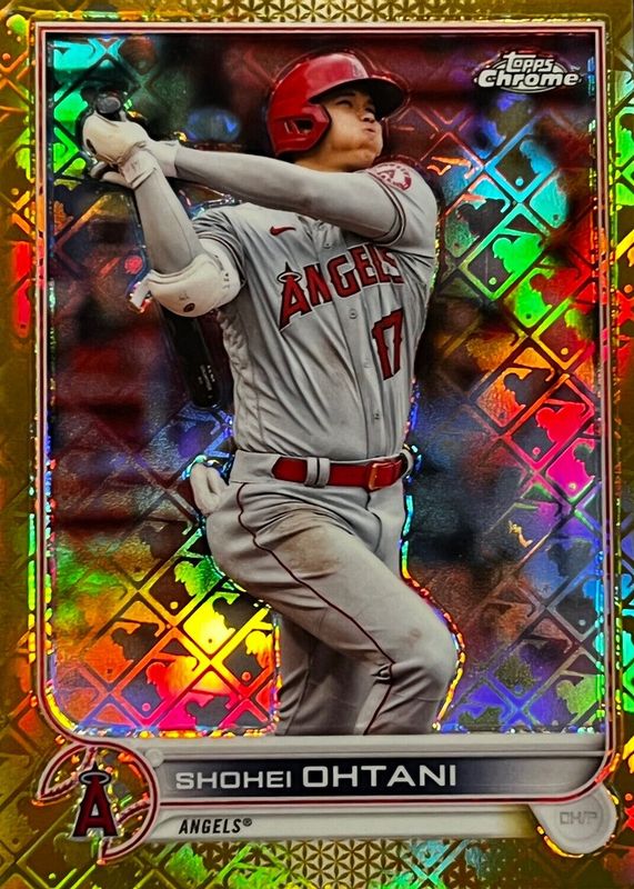 TOPPS CHROME お買い得品 2022 大谷翔平 ゴールドリフ 50シリ カード