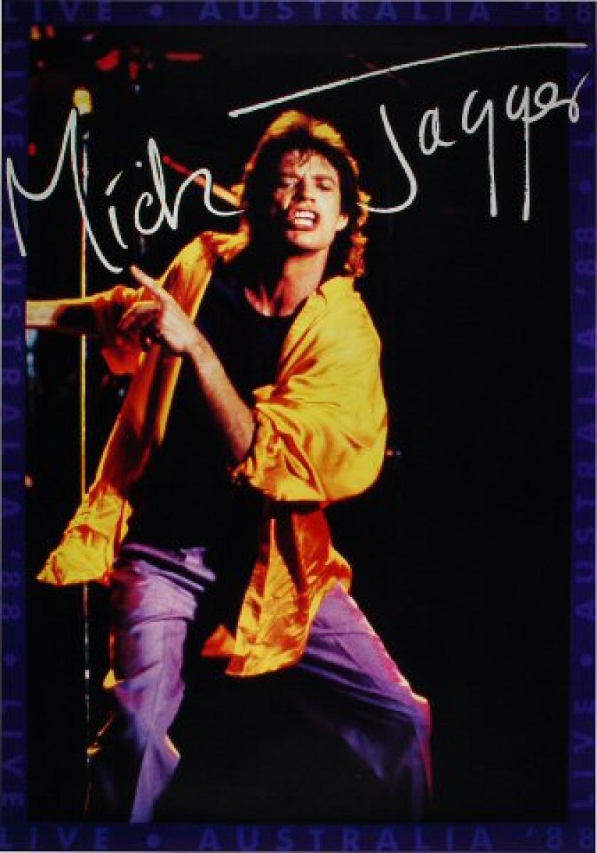 Mick Jagger Vintage Concert Poster, 1988 at Wolfgang's
