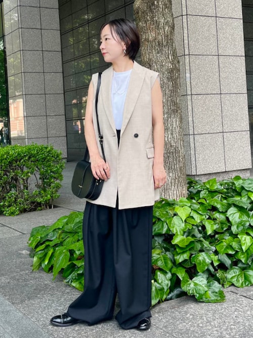 ato トロピカルクロスサルエルイージーパンツ 44 現行品 定価35,200円