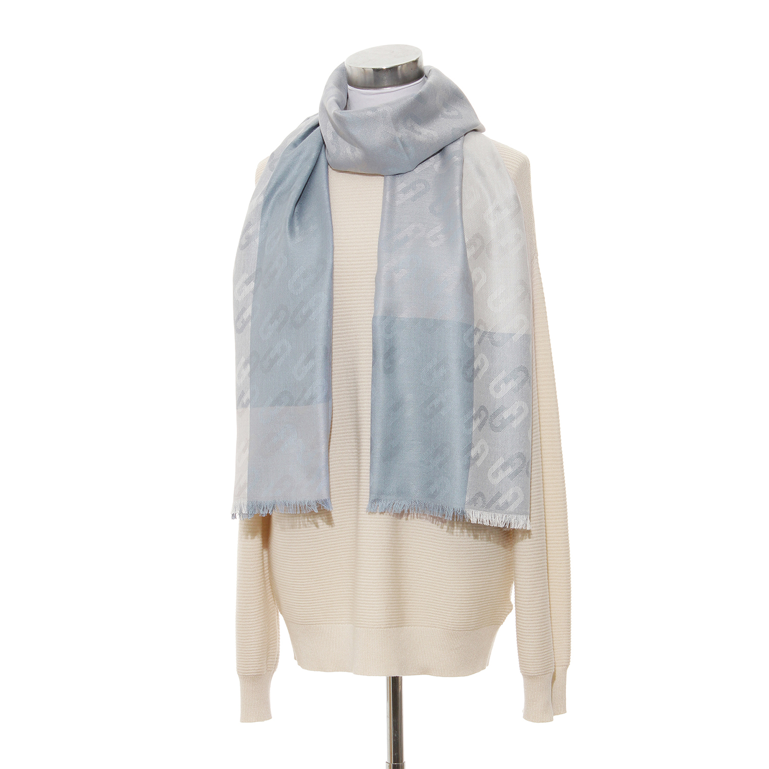 全4色｜シルクカシミヤ ジャガードストール【ブランドBOX入り