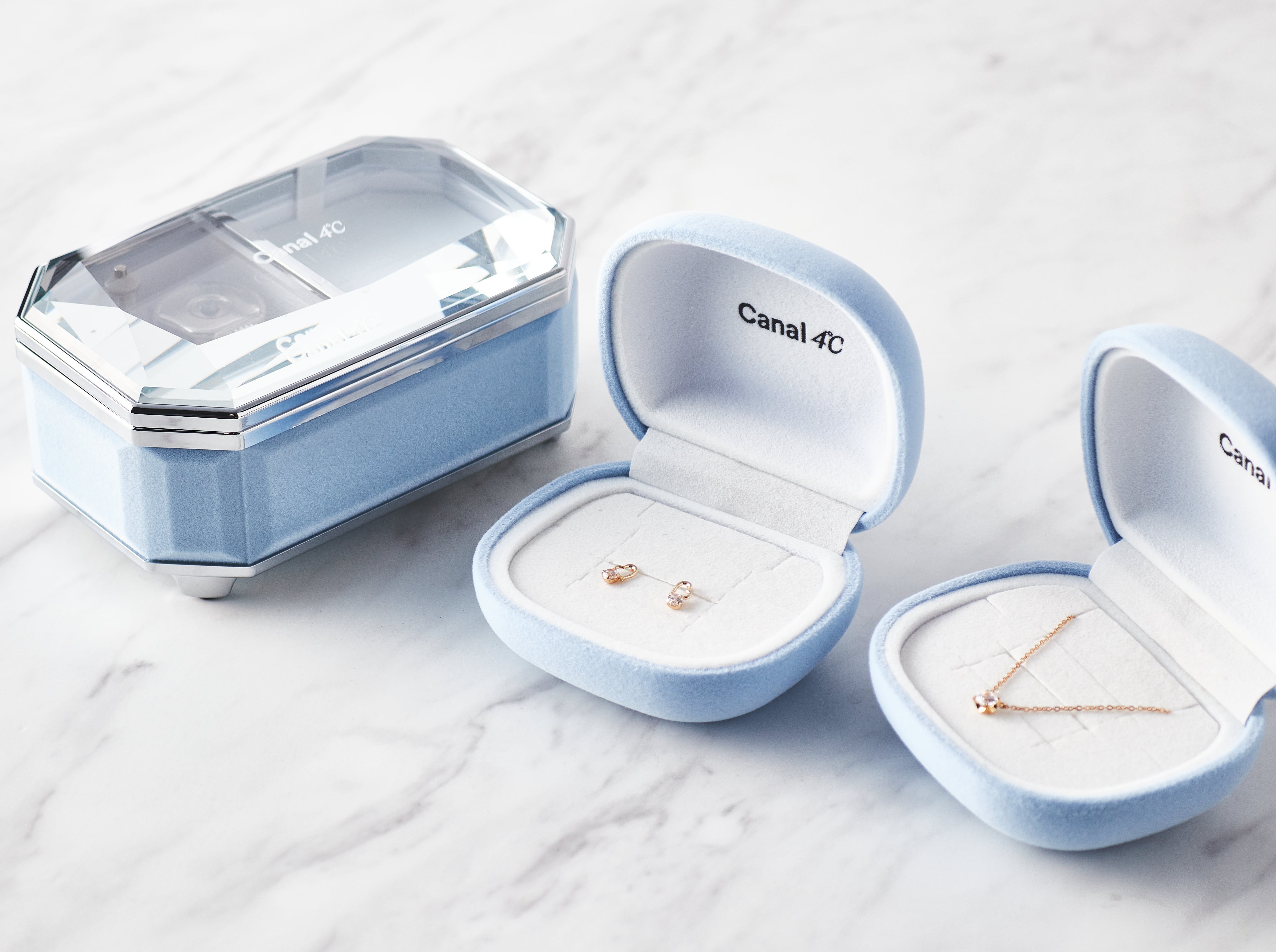 名入れオルゴールケース】ネックレス&ピアス 2点セット | Canal4
