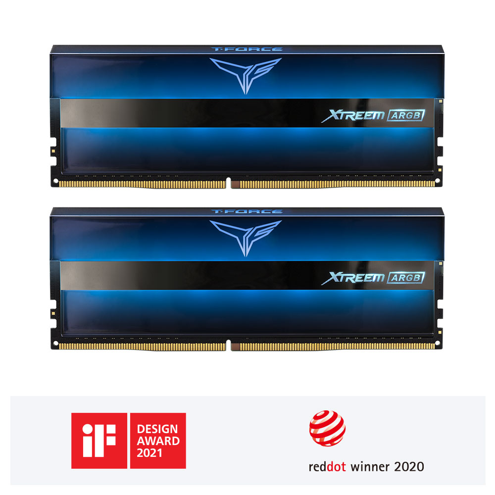 XTREEM ARGB DDR4 DESKTOP MEMORY BLUE 16GB(2x8GB) 3600MHz CL18