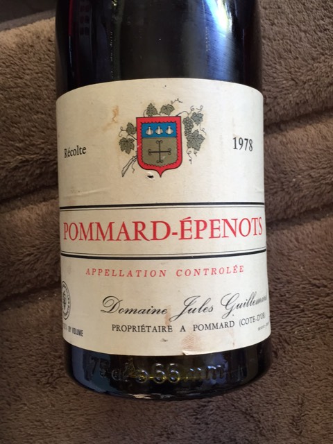 POMMARD 1978 1978 Pommard Barton & Guestier Wine Label Produce of