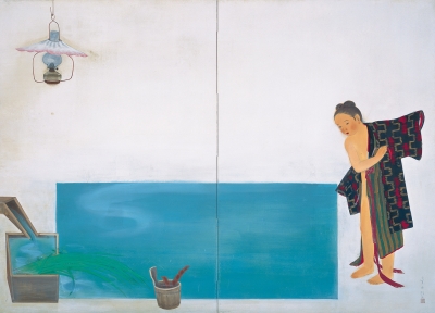 浮かぶ島」 安達雅一 富士山 絵画 日本画 染色 工芸 作家 【公式通販】