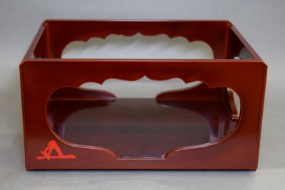 茶道具 京指物師亀雄斎作 内朱高脚盆東大寺龍松院第二百二十一世別当寬