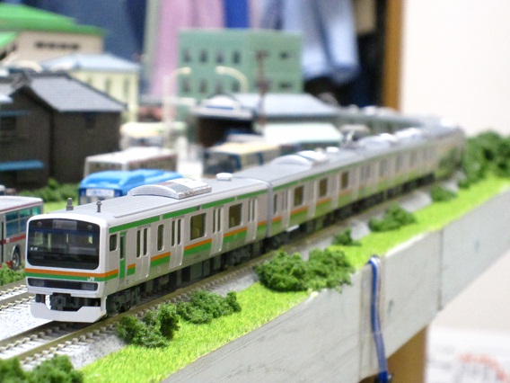 KATO E231系東海道線・湘南新宿ライン8両 我が家鉄道に入線（＾＾ゞ