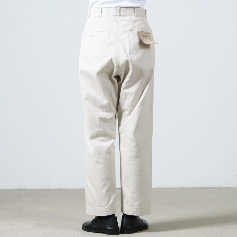 YAECA (ヤエカ) CHINO CLOTH PANTS WIDE STRAIGHT / チノクロスパンツ
