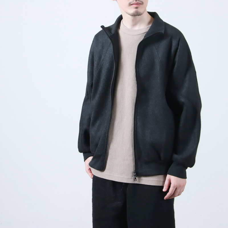 blurhms (ブラームス) Pe/Silk Fleece Track Jacket / ポリエステル