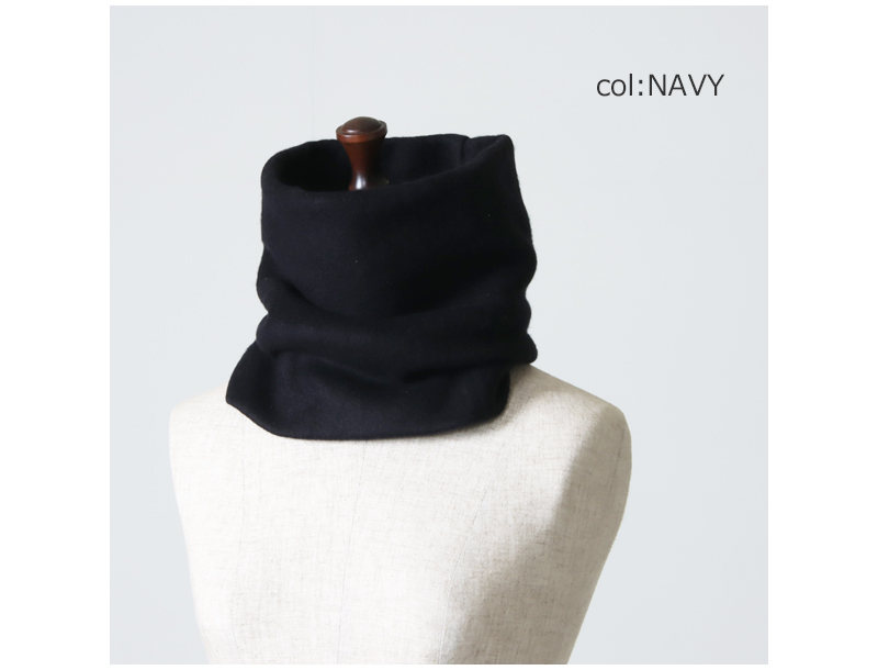 COMOLI シルクフリースネックウォーマー