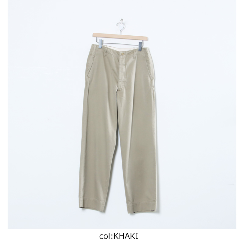 24SS COMOLI コモリKHAKI チノパンツ Z01-03014 / 3 COMOLI) KHAKI