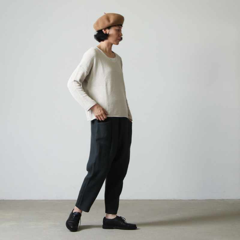 vital pure linen roped tuck pants リネンパンツ vital | LOOM OSAKA