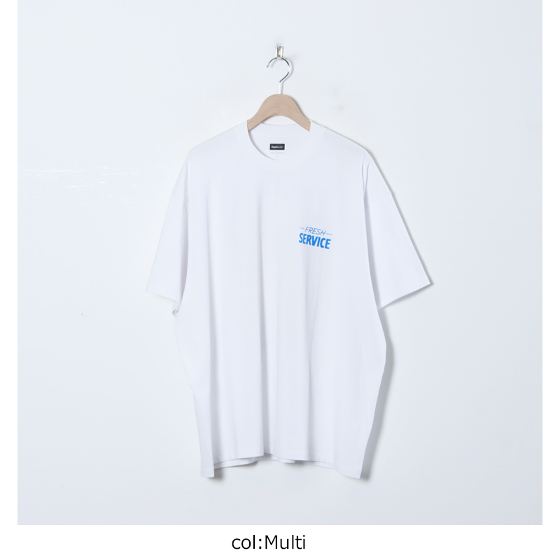 Fresh Service (フレッシュサービス) CORPORATE PRINTED S/S TEE ”SIGN