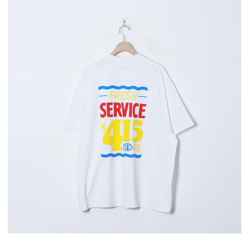 Fresh Service (フレッシュサービス) CORPORATE PRINTED S/S TEE ”SIGN