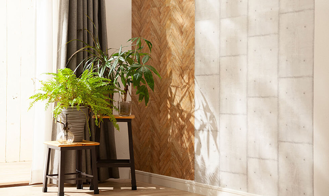 カインズ Kumimoku マスキングテープ 壁紙用 ホワイトウッド 23cm×2.5m