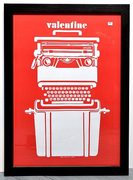 Olivetti Valentine Poster by Ettore Sottsass - Prints - Posters - Art