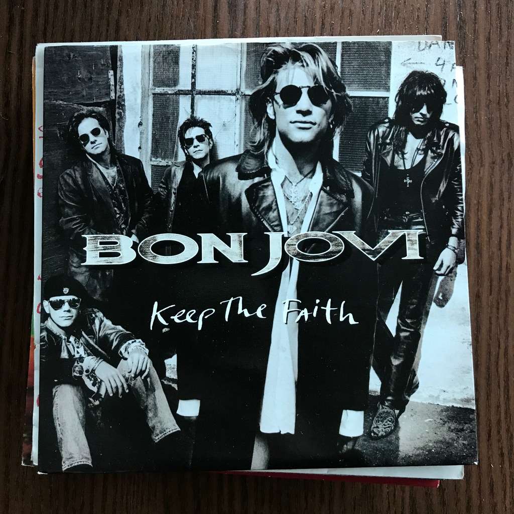 BON JOVI Keep The Faith オフィシャル 当時物 ポスター BON JOVI Keep